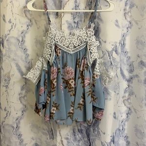 Spaghetti strap summer shirt